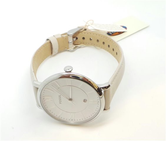 Jacqueline beige leather discount watch